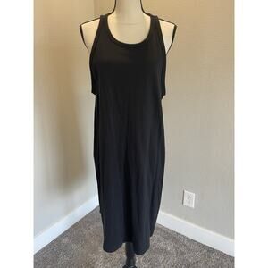 Gap Women's Black Racerback Tank Dress Size XL